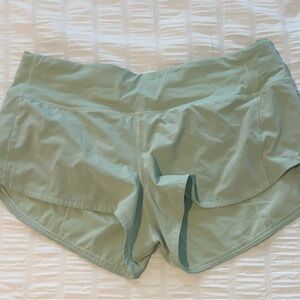 Lululemon Athletica Light Green Athletic Shorts